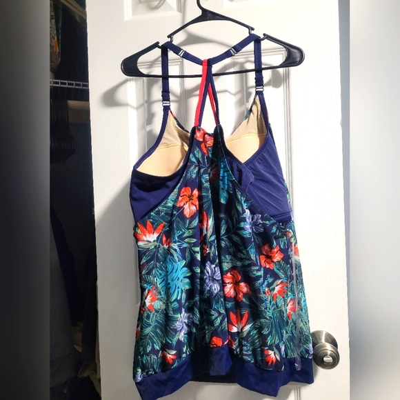 Cacique Blouson Tankini top NWT - Picture 2 of 6